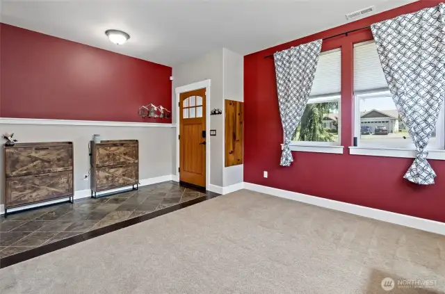 Front door and entry.
