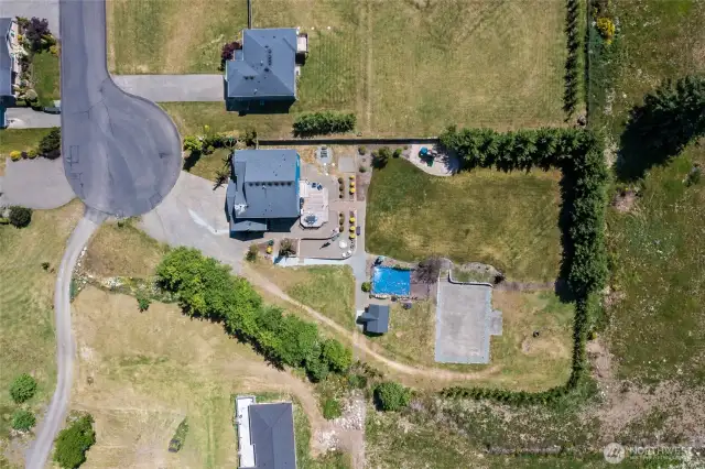Aerial view of property.