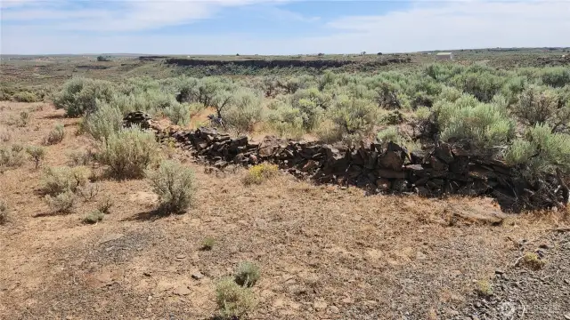 Rock Wall on upper lot