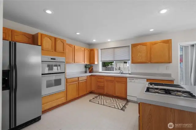 Another view of Kitchen. Love that Kitchen window for additional light plus great view of the backyard