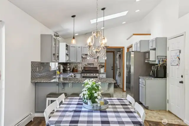 Open concept floor plan