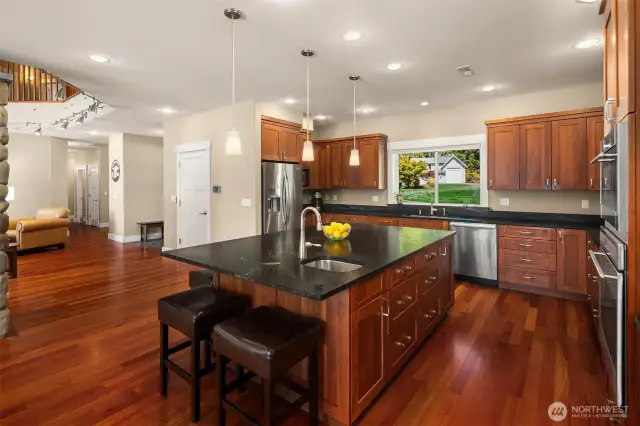 62" x 97" island