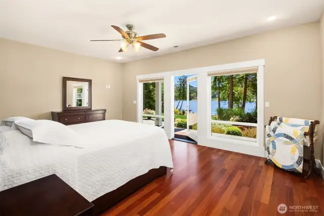 Views of the lake from the primary suite