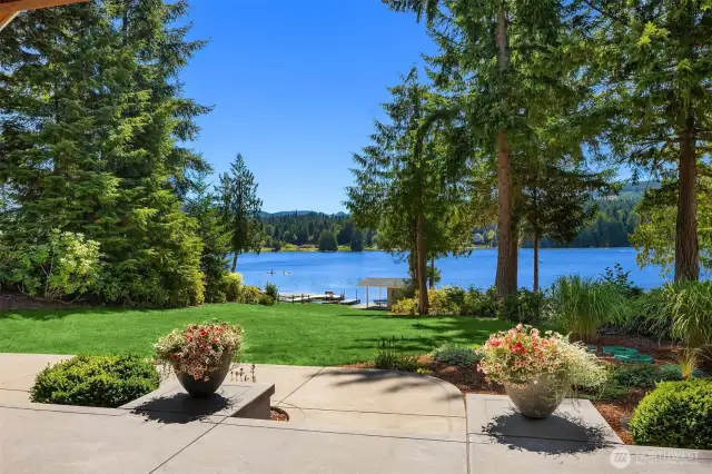 Lakeside patio