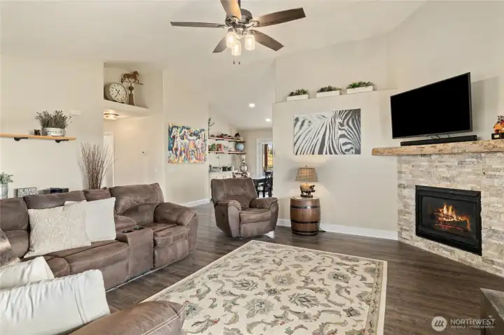 Open to dining room