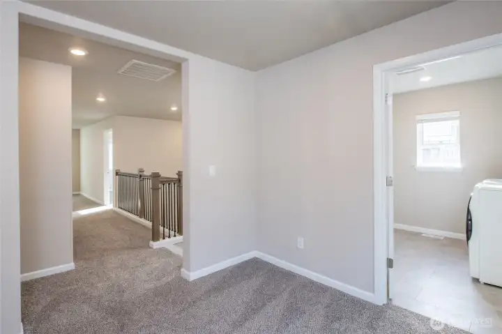 Upstairs flex space. Enclose for additional privacy