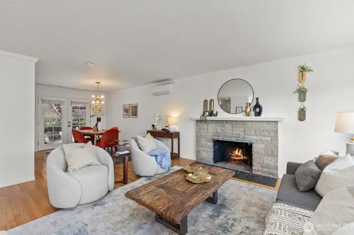 Beautifully maintained 3-bdrm, 2-bath home with a natural flow between the living, dining, and kitchen spaces.