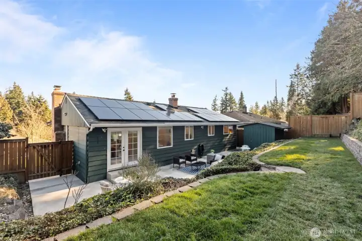 Sellers installed energy-saving solar (2023), a newer roof (2021) and gutter guards in 2022.