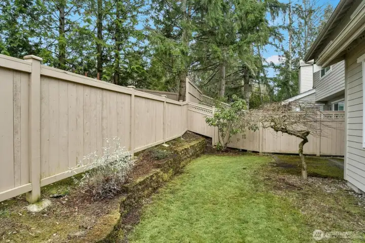 Like to garden? This lovely patio area off your family room is your blank slate. Plant your flowers and veggies, or just set up a table for summer cocktails and barbeques.