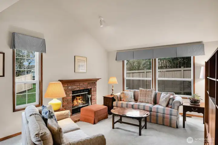 You and your guests will enjoy warming yourselves before the fireplace for quiet evenings or book club conversations.