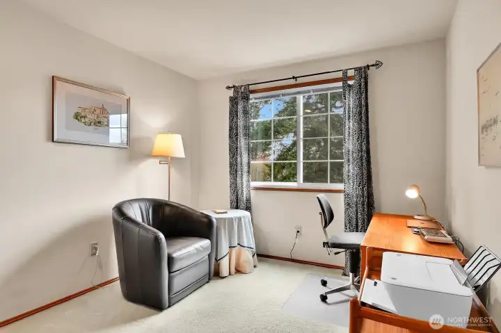 Third upstairs bedroom has been used as an office.