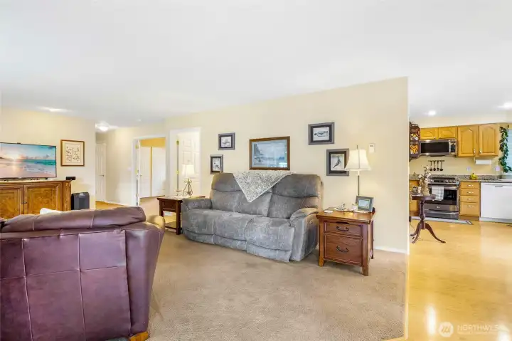 Entry area leading into main living space