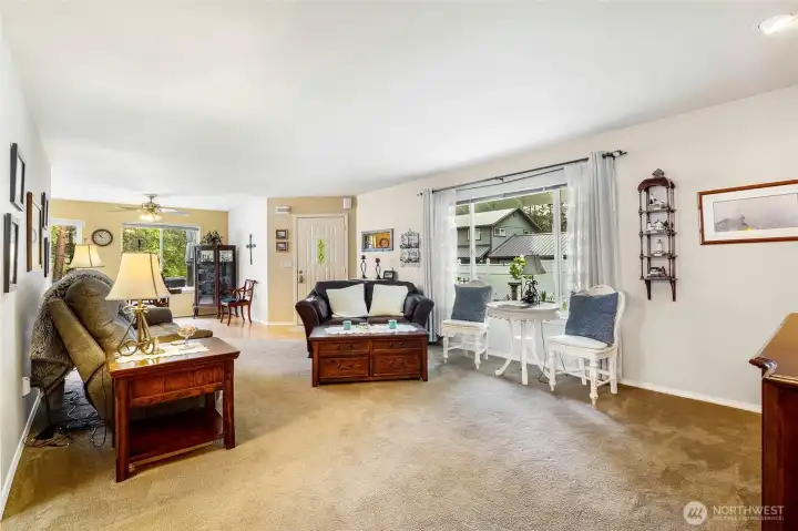 Living room with natural light