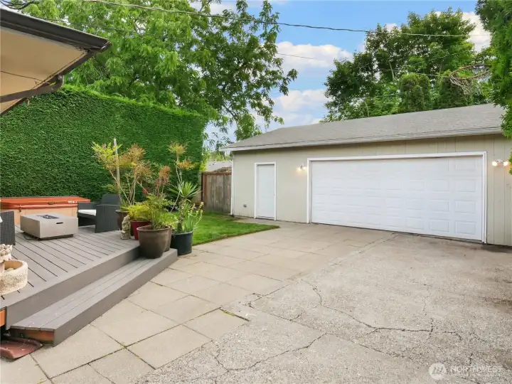 Fully Fenced Backyard and Detached 2+ Car Garage