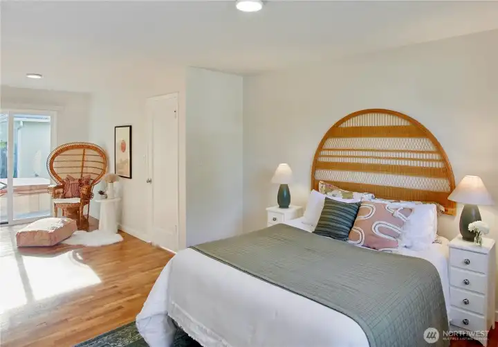 Main Level Bedroom with Deck Access