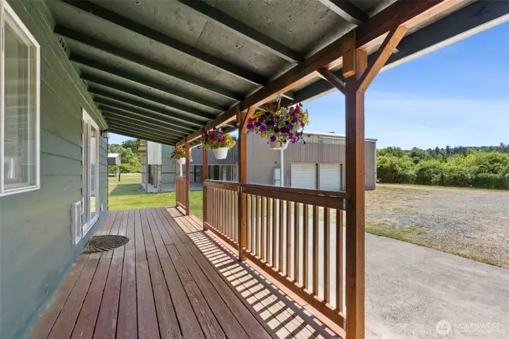 Perfect back deck for admiring your piece of paradise