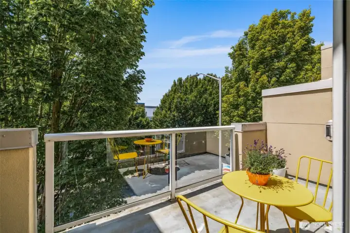 Private west-facing deck.
