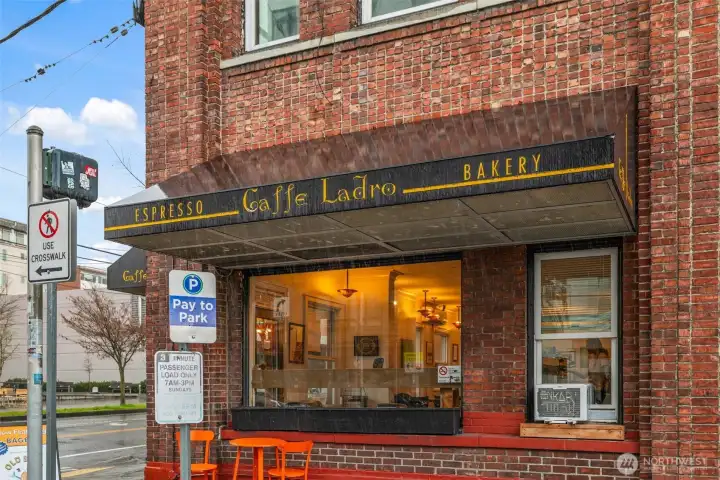 Cafe Ladro around the corner.
