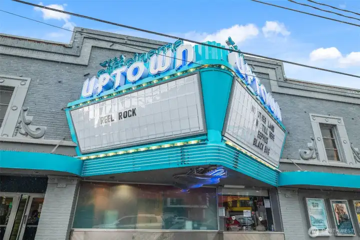 Movies down the street at the Uptown Theater.