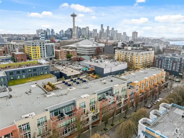Climate Pledge Arena and the Space Needle are blocks away.
