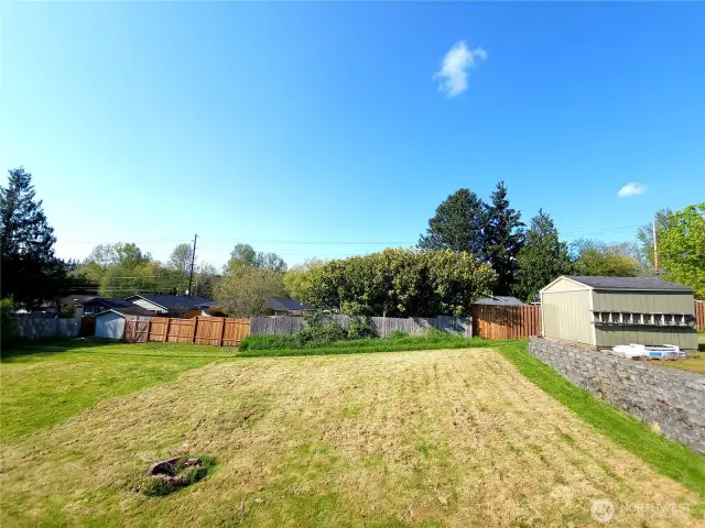 Large Yard with alley access. Room for shop, ADU, or....???