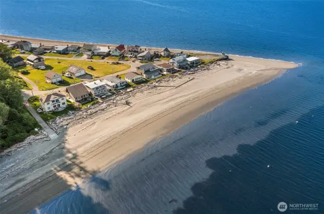 Community beach and boat launch.