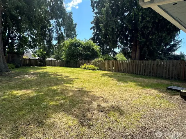 Huge backyard of left side unit