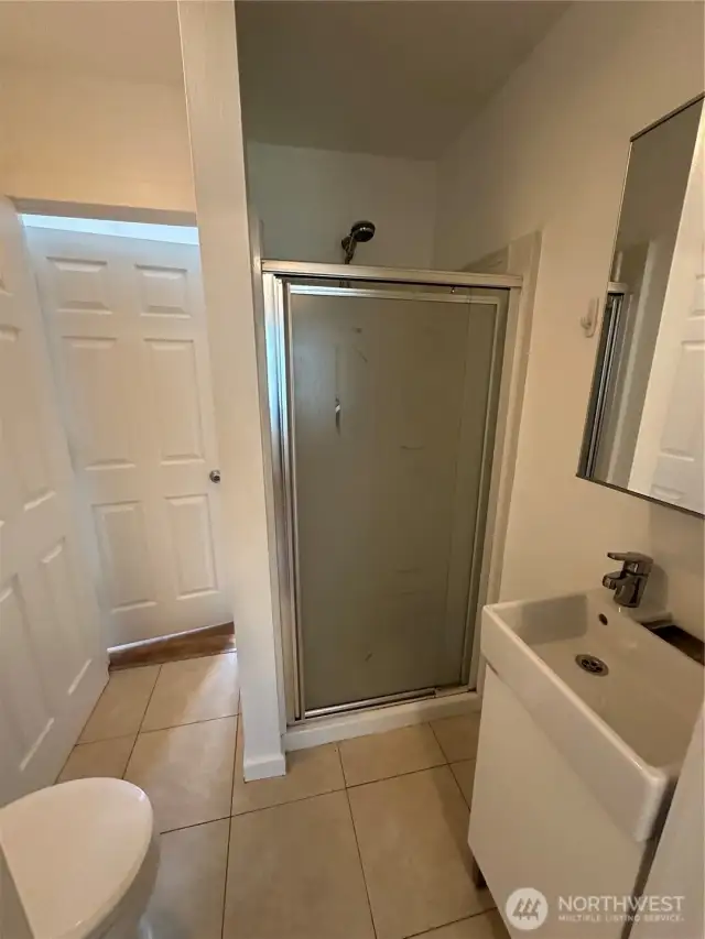 3/4 bath upstairs in-between 2 upstairs BR's