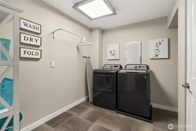 Large pass-through laundry room