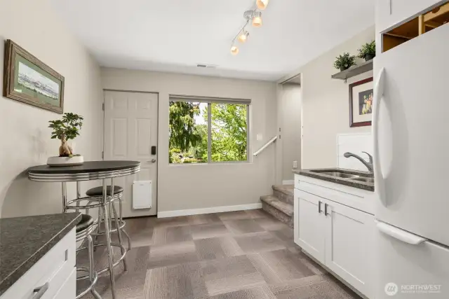 The Downstairs is keyed for a separate secure entrance.