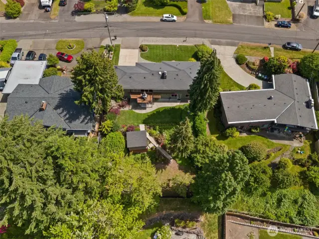This property sits in an established well maintained neighborhood with mature landscaping for privacy.
