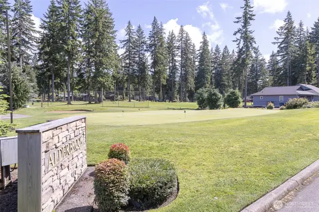 one of the chipping and putting greens