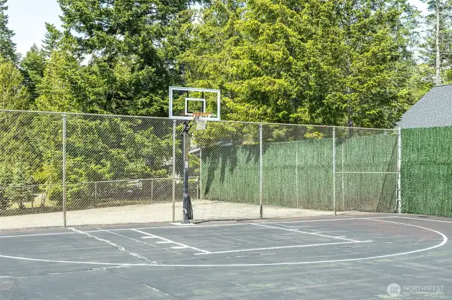 easy walking distance to basketball court