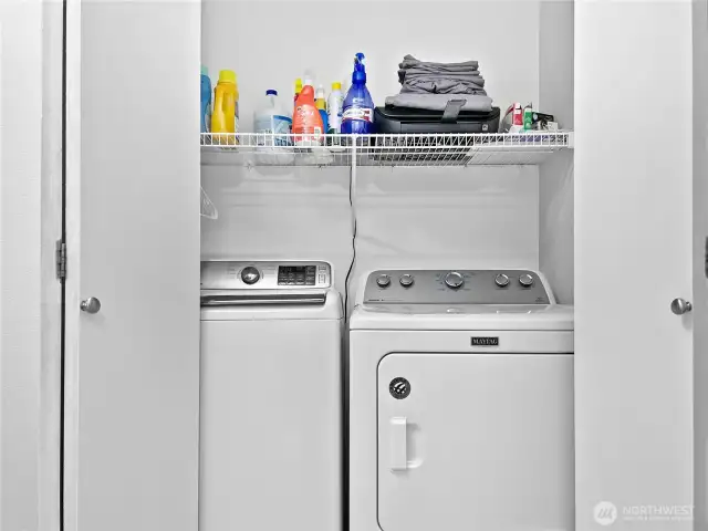 Laundry Space - washer and dryer are included.