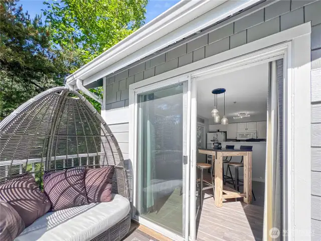 Patio - furniture is included!