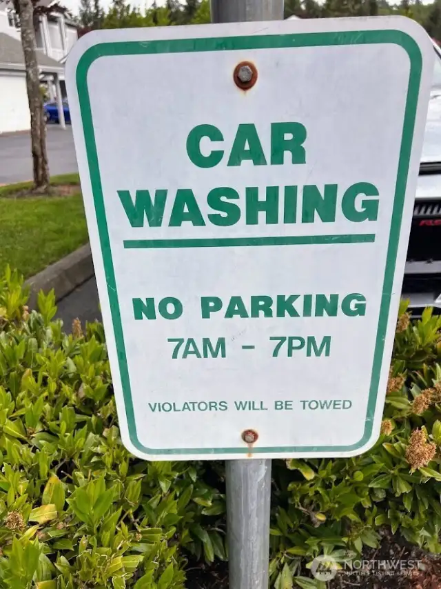 Car washing station is conveniently located near U building.