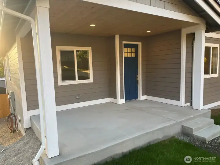 Massive Front porch entry