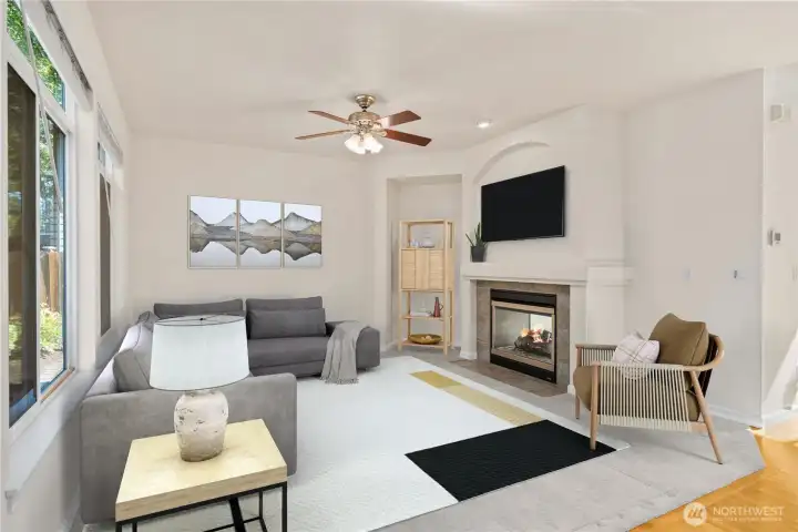 Virtually Staged Great Room