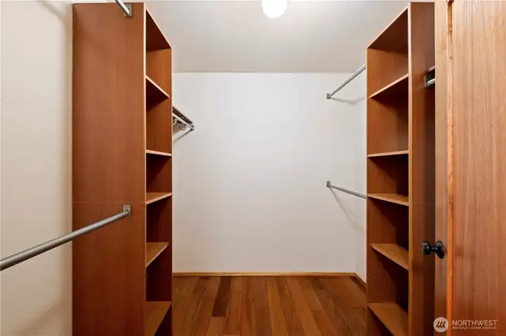 Primary walk-in closet