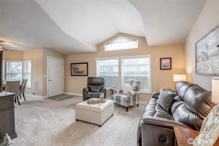 Generous living room affords any type of furniture and creates easy navigatin.