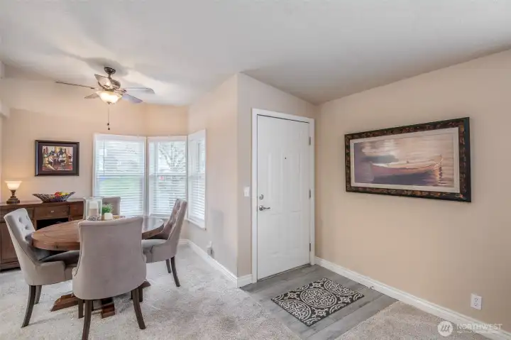 Entry flanked by LVP flooring.