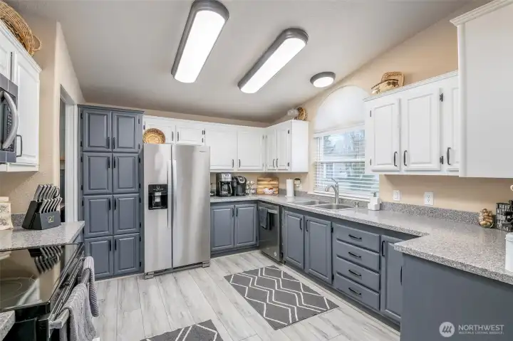 Big, bold & beautifully refreshed kitchen.