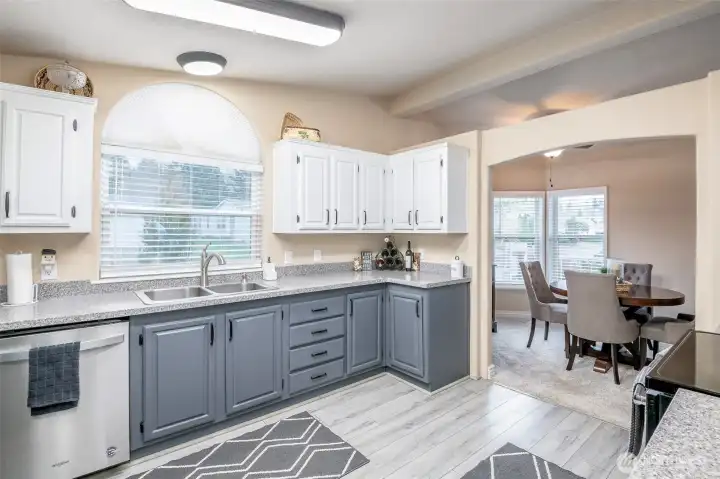 LVP flooring protects against water & spills.