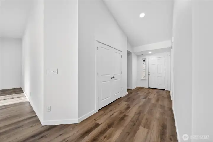 Inviting Entry with large coat closet Inviting Entry with large coat closet