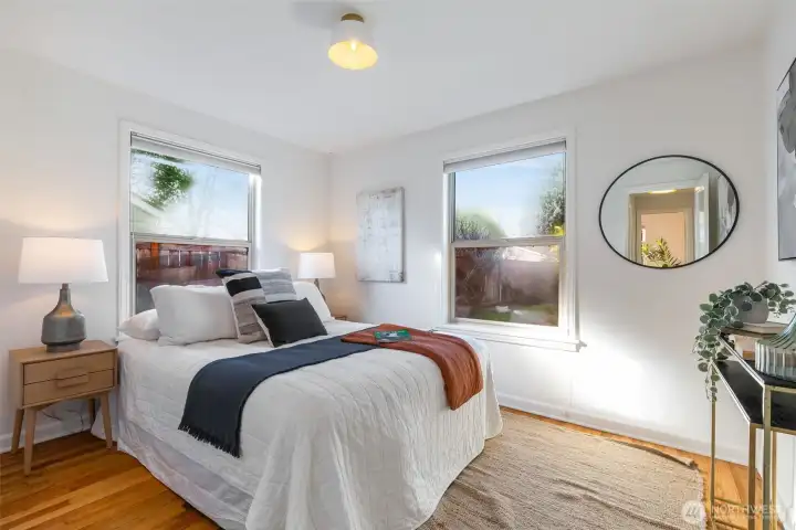 Back BR overlooking the yard