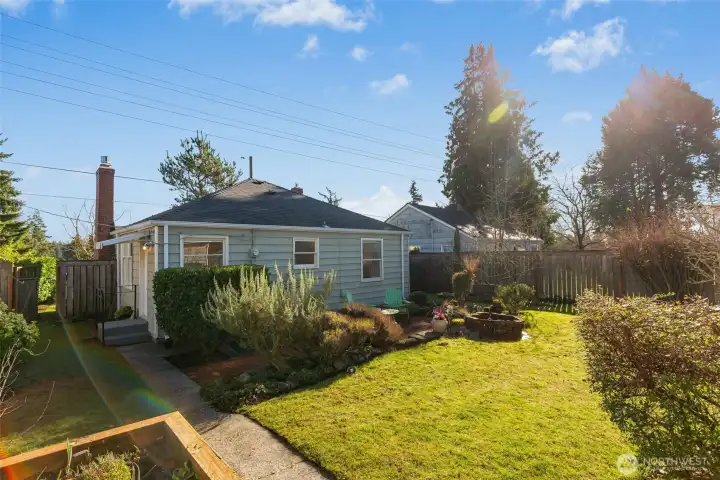 Lots of space in backyard