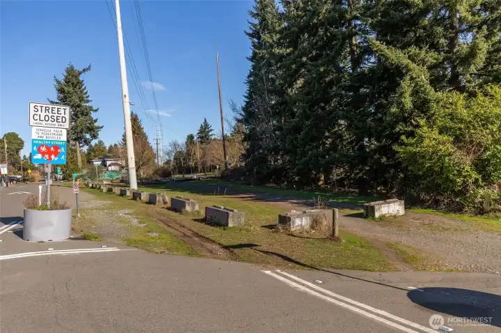 Heathy Street plus the beginning of the Interurban Trail