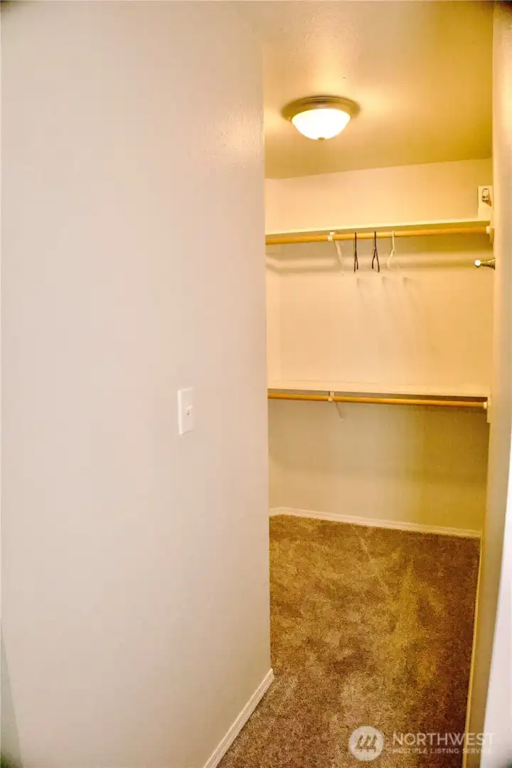 Primary walk in closet