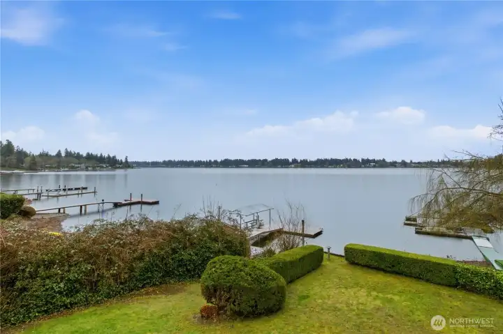 Spacious 180 degree views from the deck.