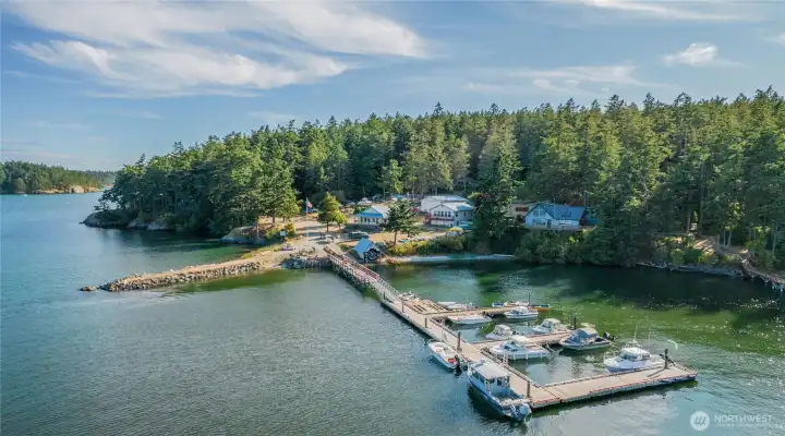 Two deep-water docks